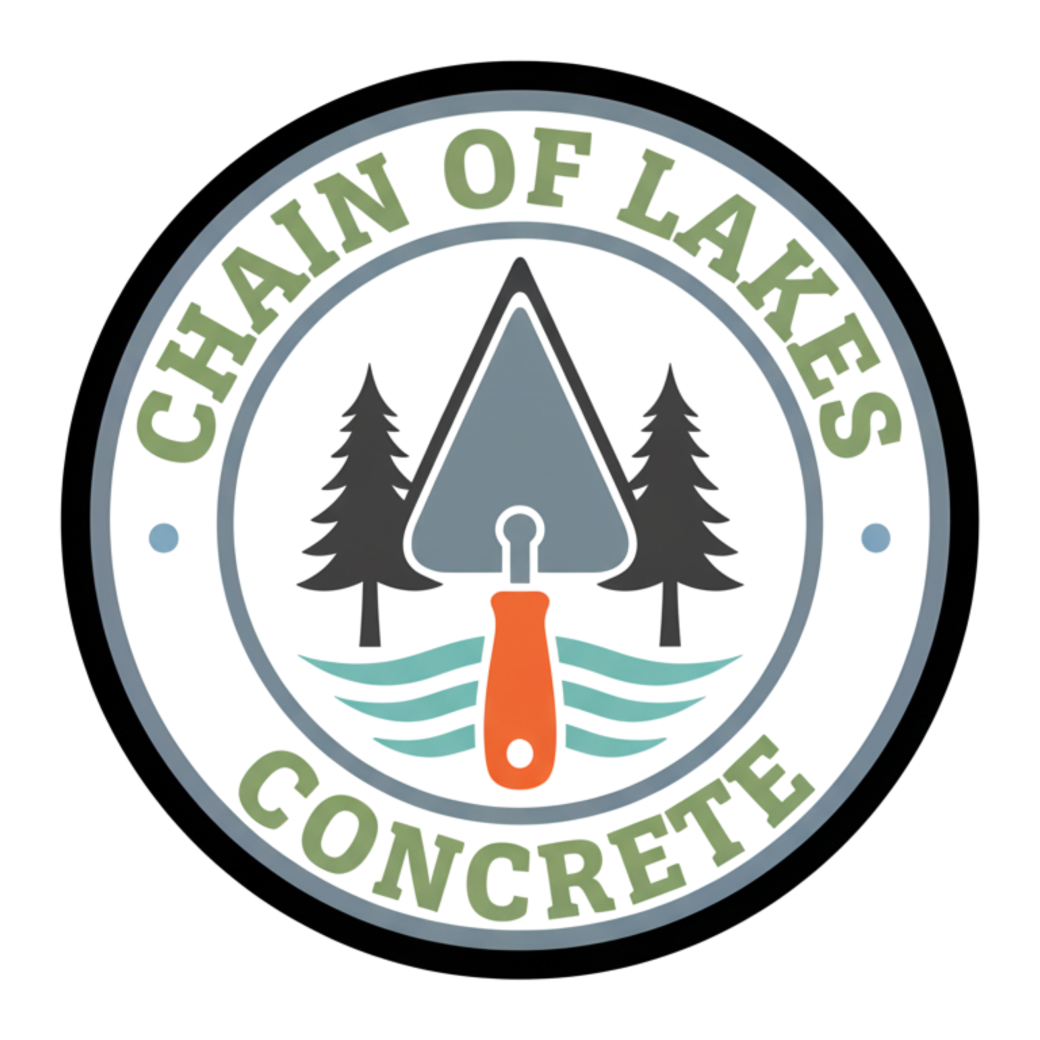 Chain of Lakes Concrete Logo